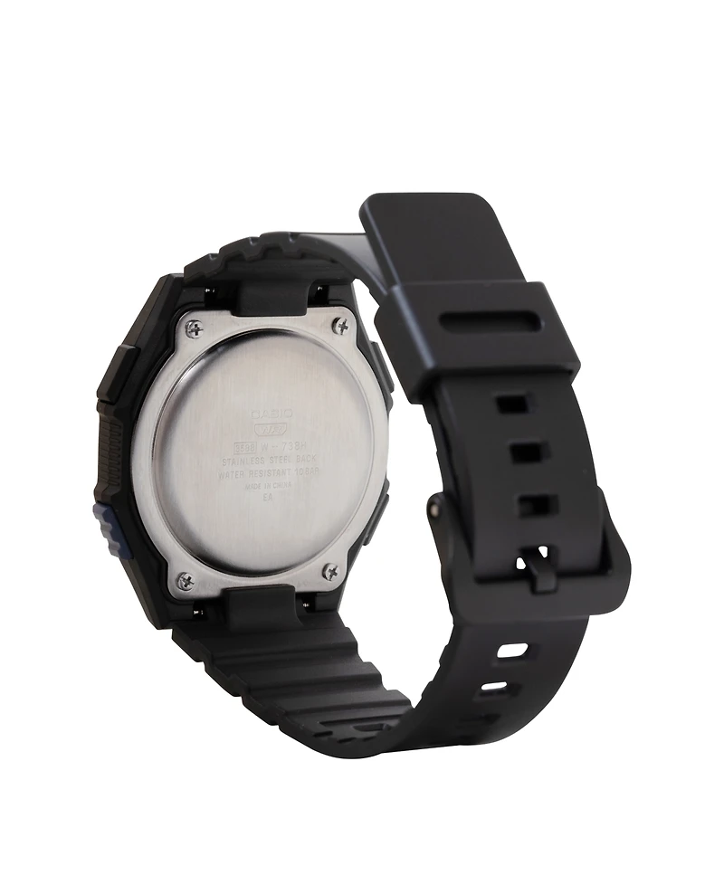 Casio Men's Japanese Quartz Black Plastic Watch 42.8mm