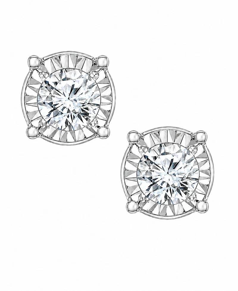 TruMiracle Diamond Stud Earrings (1 ct. t.w.) 10k White or Yellow Gold