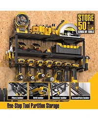 Xdovet Power Tool Organizer Wall Mount Metal Shelf Drill Holder