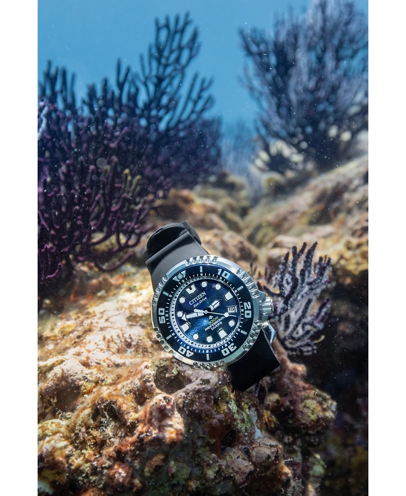 Citizen Men's Promaster Dive Black BENEBiOL Pu Strap Watch 46mm