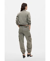 Desigual Women's Cargo Multi-Pocket Trousers