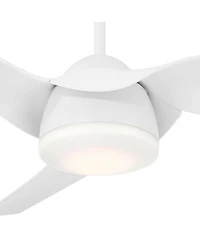 Casa Vieja 54" Sierra Modern Indoor Outdoor Ceiling Fan 3 Blade Led Light Remote Control Finish Bedroom Patio Damp Rated