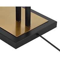Possini Euro Design Torrance Modern Industrial 65" Tall Downbridge Arc Floor Lamp Matte Warm Frosted Glass Shade for Living Room