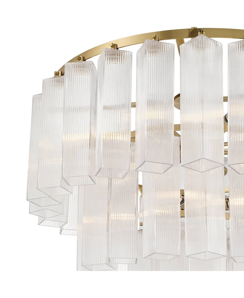 Possini Euro Design Marcie 31" Wide Soft 3-Tier Chandelier