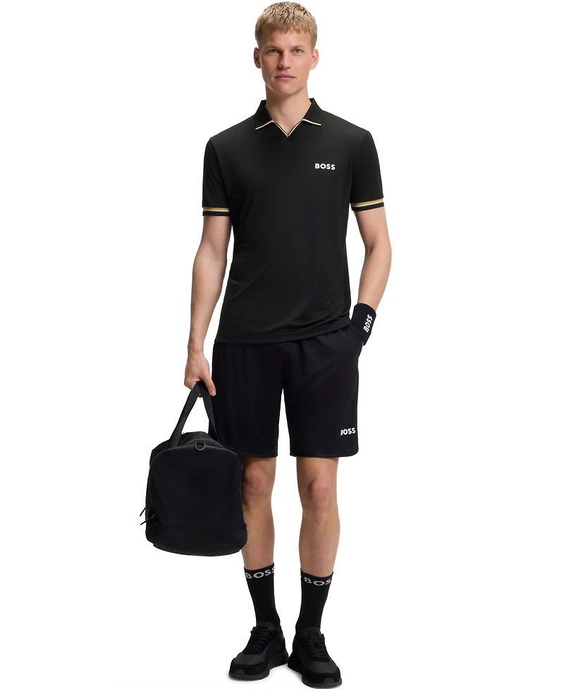 Boss by Hugo Men's Signature-Stripe Active Slim-Fit Polo Shirt