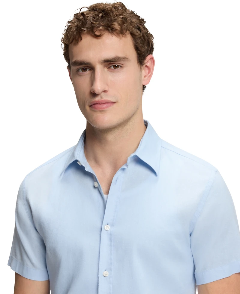 Boss by Hugo Boss Men's Stretch Linen Slim-Fit Shirt