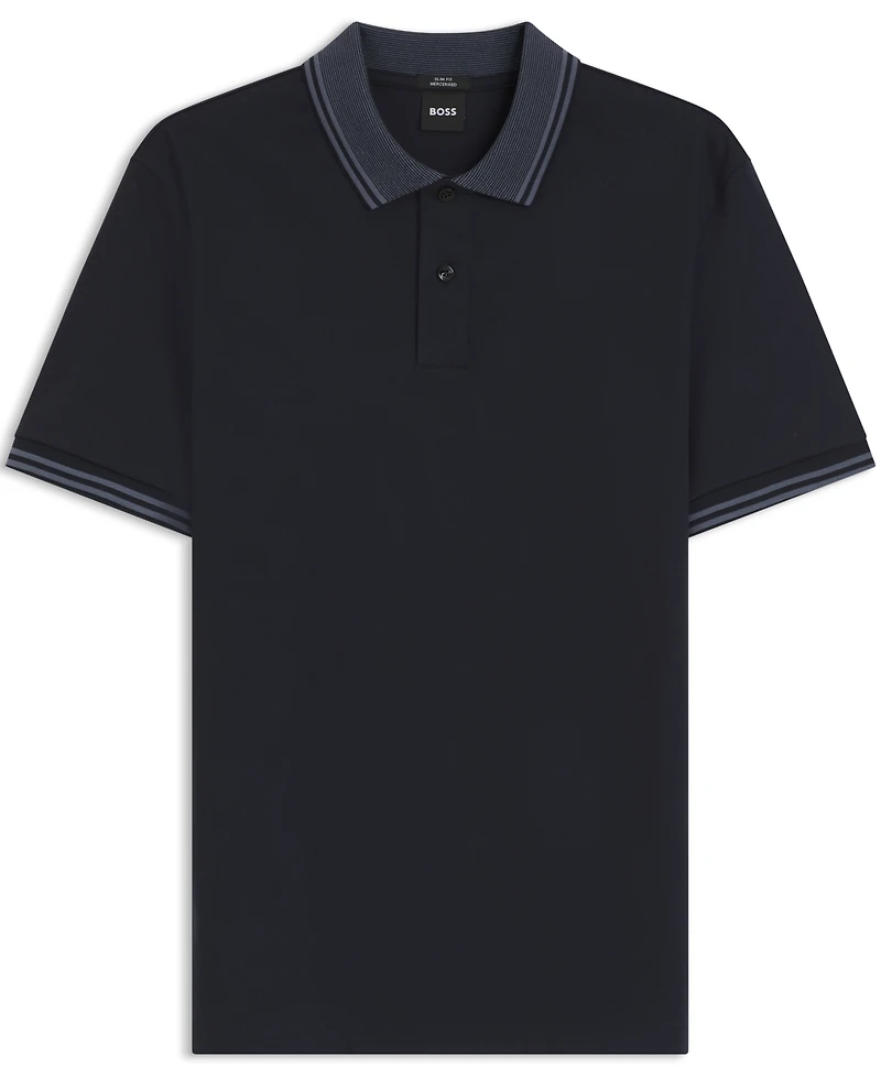 Boss by Hugo Men's Mercerized-Cotton Slim-Fit Polo Shirt