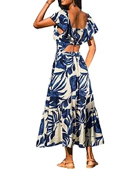 Cupshe Women's One Tropical Maxi Beach Dress