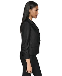 Dkny Petite One-Button Notch-Collar Jacket