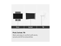 Samsung - The Movingstyle Essential - 32" 4K Uhd Smart Monitor with Adjustable Rolling Stand | F-LS32FM70-msr