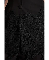 Coast Women's Single Breasted Embroidered Lace Blazer