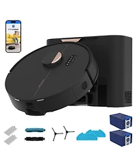 bObsweep Dustin Plus Self-Emptying Robot Vacuum and Mop With 100-Day Dock, 8000 Pa, and 360degree(s) Mapping, App and Voice Control