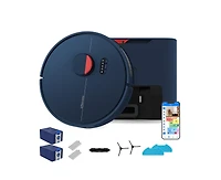 bObsweep Dustin Self-Empty Robot Vacuum and Mop, with U.s. and Canada Proprietary Software, 360degree(s) Mapping, 1 Gal Dock