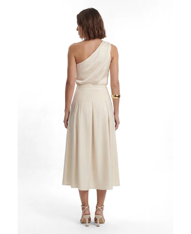 Karen Millen Women's Satin One Shoulder Top