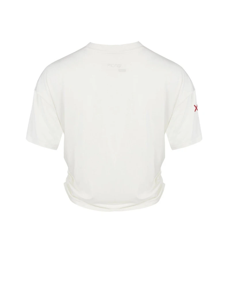 Pcfg Women's Free Heaven Draped Cropped T-Shirt