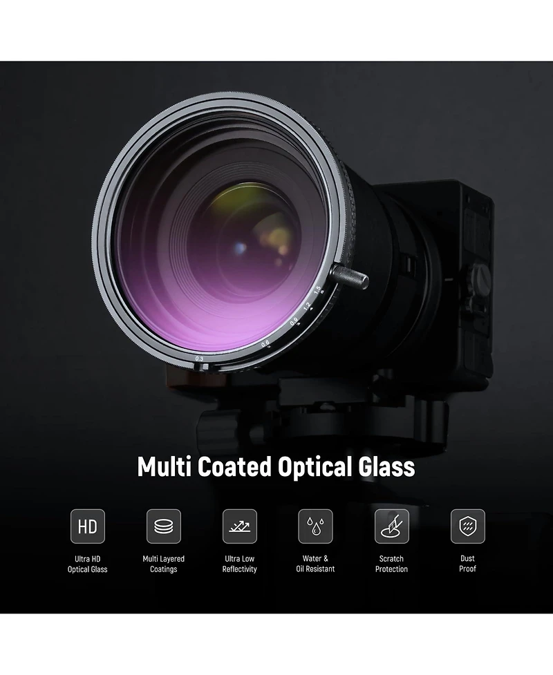 Neewer ND2-ND32 Camera Lens Accessory with 2 in, ND2, ND32