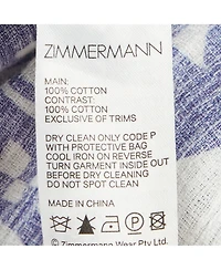 Pre-Owned Zimmermann Women's Cotton Top
