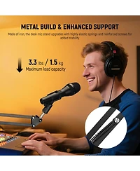 Neewer MS006 Microphone with 3.3 lbs for Blue Yeti Snowball HyperX QuadCast SoloCast Shure