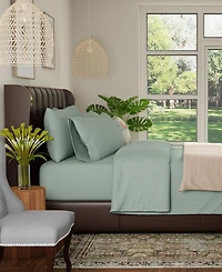 Color Sense 1200-Thread Count Cotton Blend 6-Piece Sheet Set