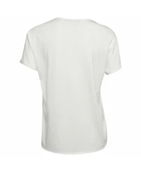 Pre-Owned Dolce & Gabbana Women's Madonna Print Jersey and Satin T-Shirt