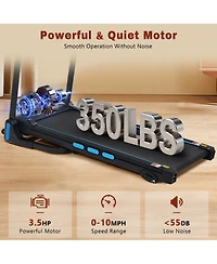 Zeny New Treadmills for Home, 3.5HP Hydraulic System Auto Foldable Treadmill with Incline,10MPH 350Lbs Weight Capacity Electric Treadmills