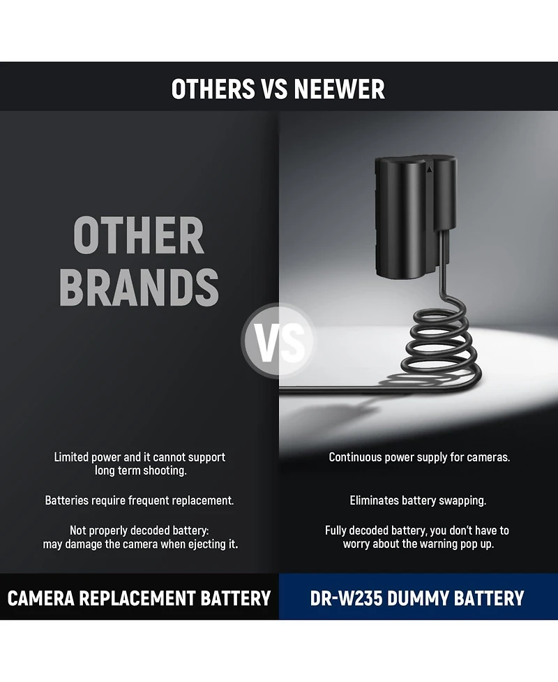 Neewer Np-W235 Camera Battery and Charging Accessory