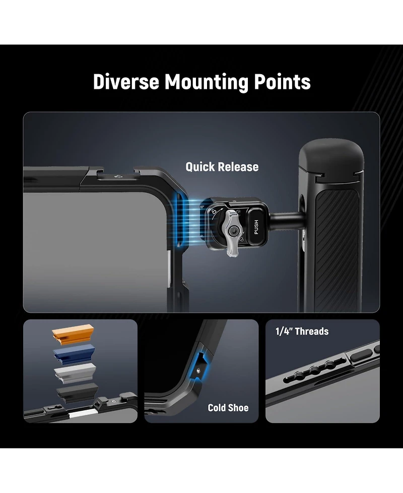 Neewer PA144 Camera Mounting Accessory with 4X for select iPhone models