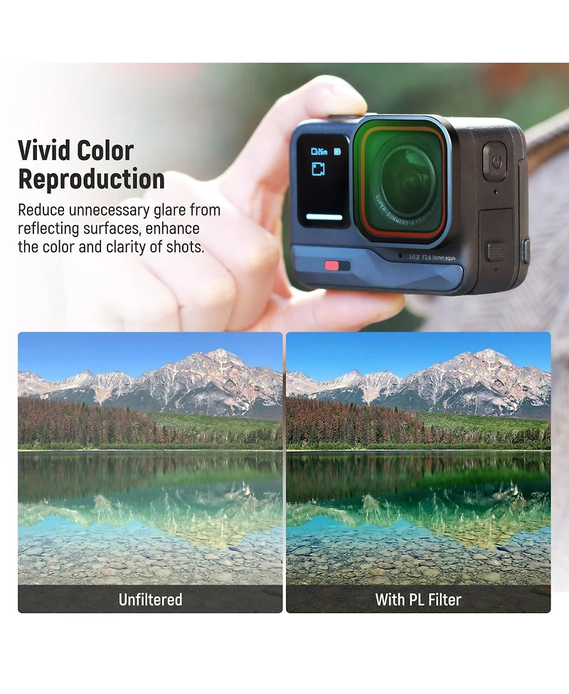 Neewer ND16 Camera Lens Accessory with Cpl, ND16, ND32 for Insta360 Ace Pro