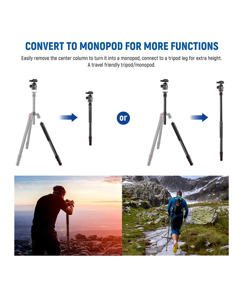 Neewer N55CR Camera Tripod with 26.5lb