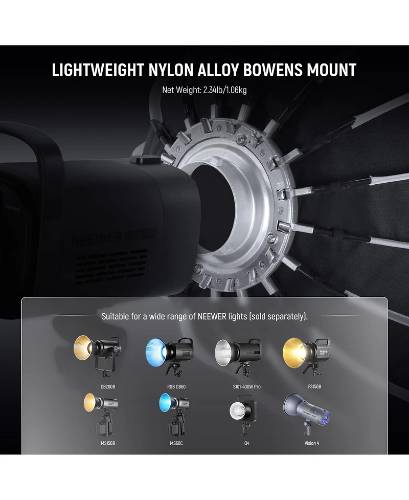 Neewer NS36P Softbox for Godox Aputure 600d Studio Photography Video Recording Lighting