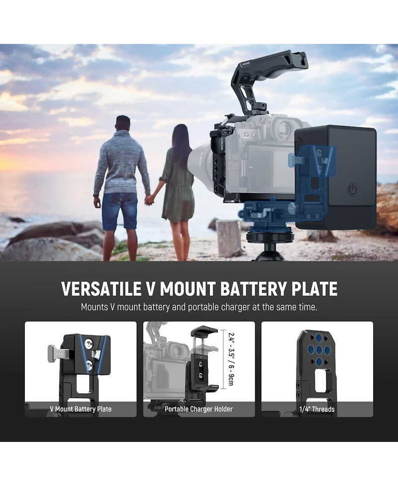 Neewer PS017B Camera Mounting Accessory for Dji RS4 RS3 Gimbal Camera Cage Video Rig