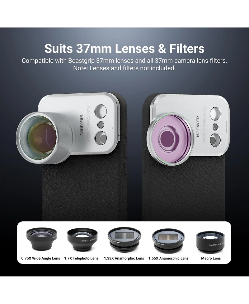 Neewer PA134 Camera Lens Accessory for select iPhone models