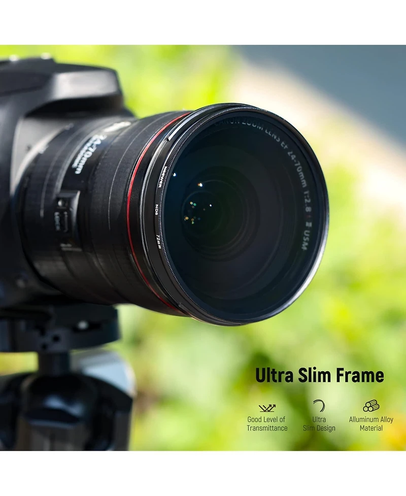 Neewer ND2 Camera Lens Accessory with ND2, ND4, ND8 for Dslr Cameras