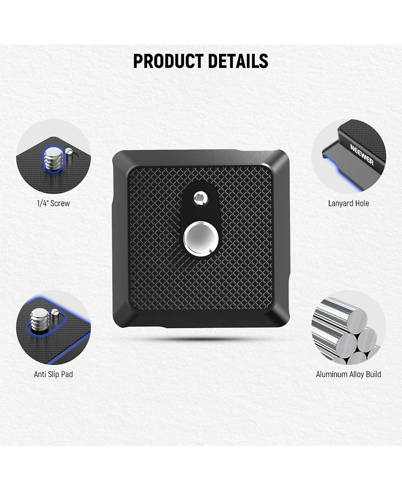 Neewer UA078 Camera Tripod for Dji Rs Series Gimbal Stabilizer Action Camera Phone
