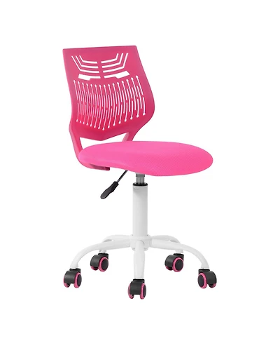HomeRoots Adjustable Height Swivel Rolling Office Chair