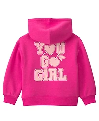 Carter's Baby Girls' Heart Fleece Hoodie and Pants, 2-Piece Set