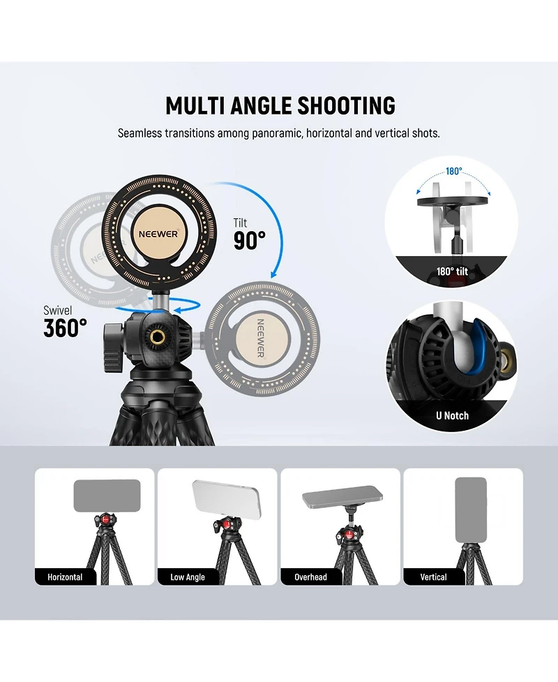 Neewer TP33 Camera Tripod for select iPhone and Android mobile devices
