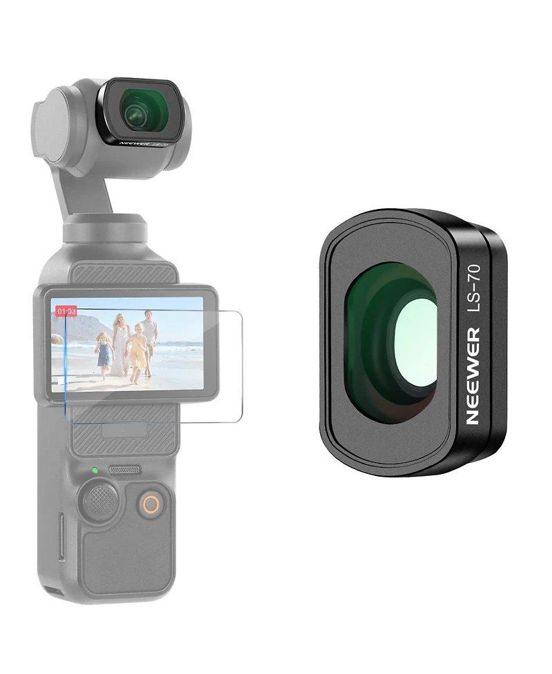 Neewer Ls-70 Camera Lens Accessory with 0.72x for Dji Osmo Pocket 3