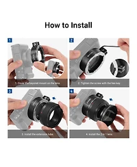 Neewer Ls-86 Camera Lens Accessory with 2 in, 10X for Sony Zv-1 Ii