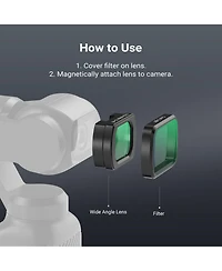 Neewer Fl-C84 Camera Lens Accessory with 0.75x for Dji Osmo Pocket 3