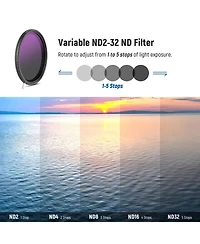 Neewer ND2-512 Camera Lens Accessory with ND2-512, ND32