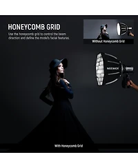 Neewer CB60 Softbox with 45cm, Rgb for Godox Aputure Video Studio Light
