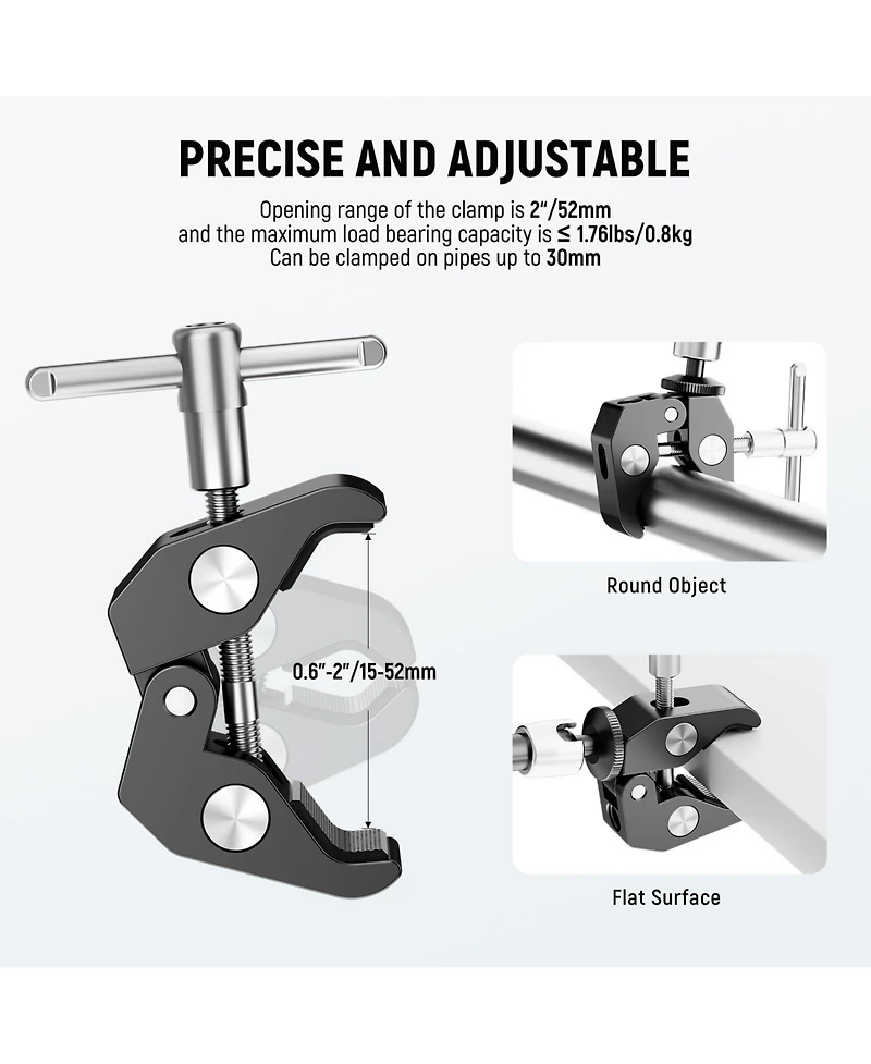 Neewer ST15C Camera Mounting Accessory with 15cm, 4.4lb, 2kg for SmallRig Camera Cage