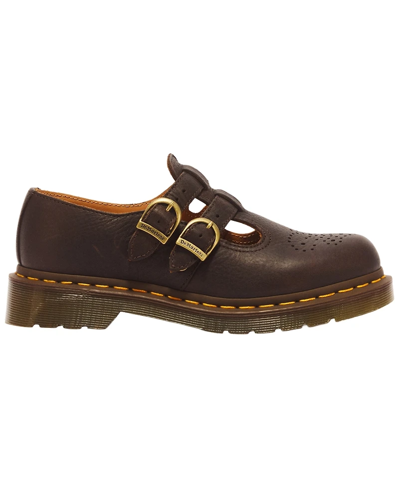 Dr. Martens Women's 8065 Ambassador Leather Round Toe Mary Jane Flats