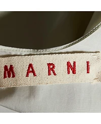 Pre-Owned Marni Women's Cotton Asymmetric Knot-Detail Sleeveless Top