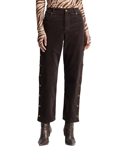Avec Les Filles Women's High-Rise Yoke Detail Pants