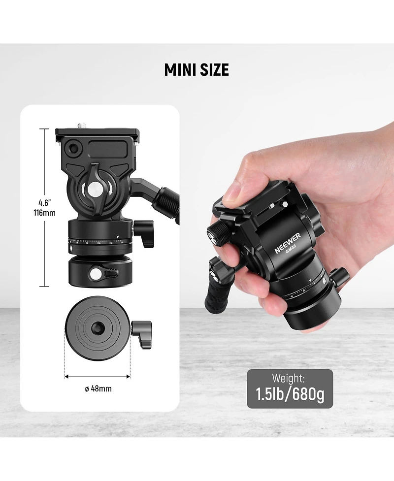 Neewer GM35 Camera Tripod with 11lb, 5kg