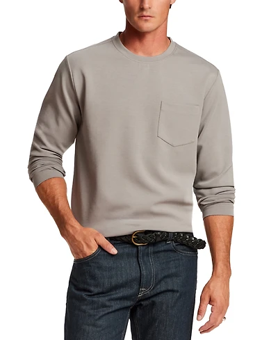 Vintage & Black Men's Pocket Crewneck Scuba Knit T-Shirt