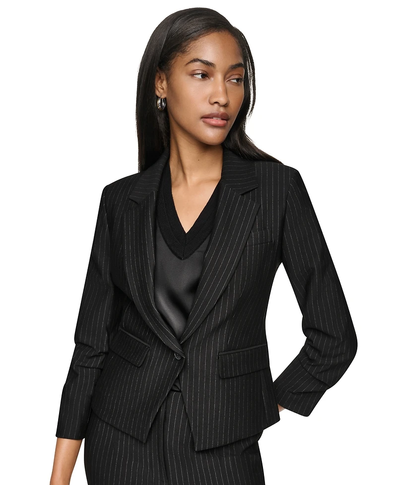 Dkny Petite One-Button Notch-Collar Jacket