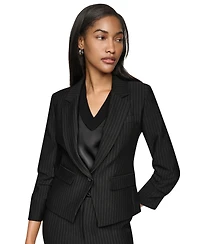 Dkny Petite One-Button Notch-Collar Jacket